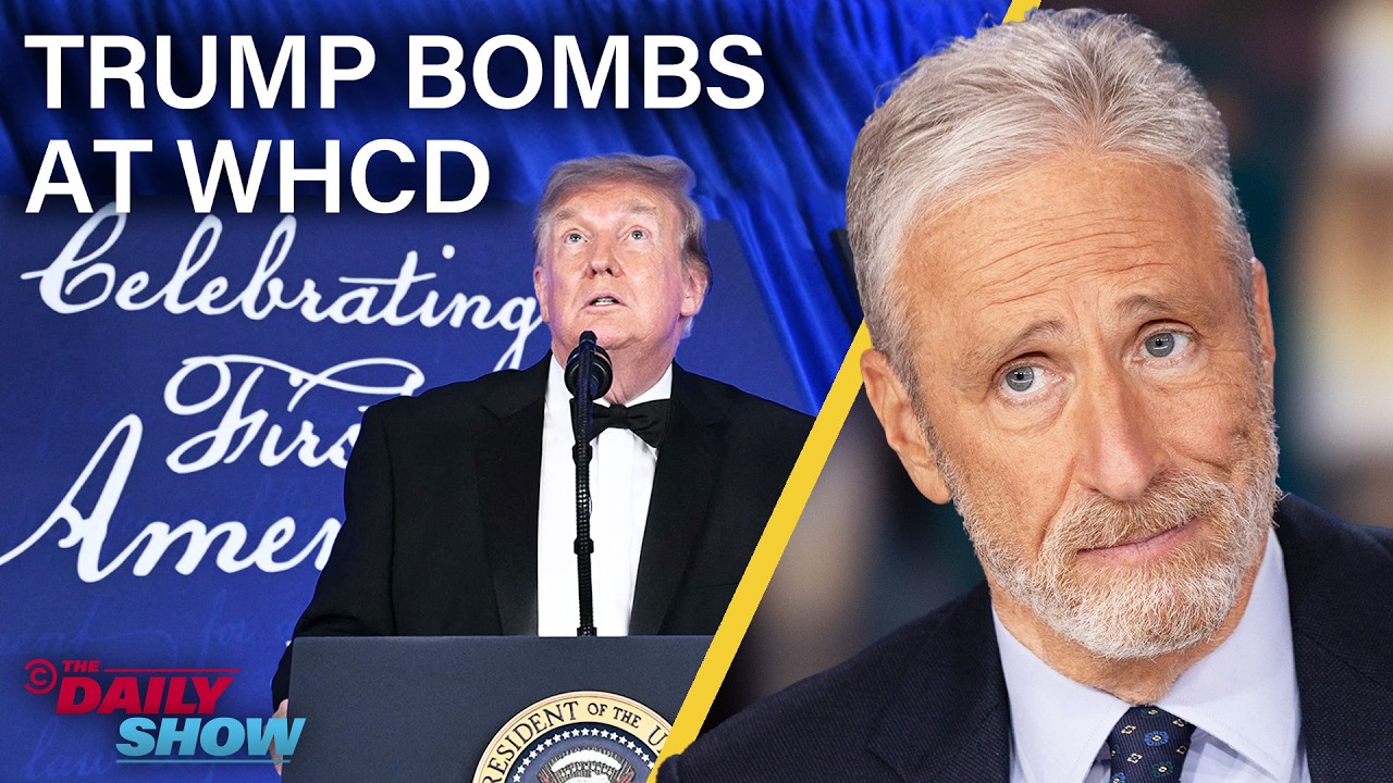 Trump Bombs at White House Correspondents’ Dinner & Jon Stewart Offers Comedy Tips | The Daily Show Trump Bombs at White House Correspondents' Dinner & Jon Stewart Offers Comedy Tips | The Daily Show