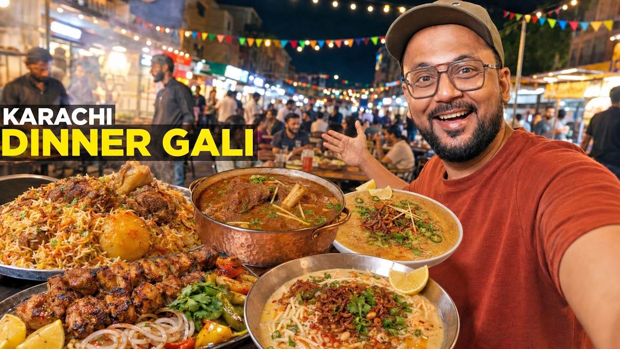 Eating 45+ Dishes at Karachi ki Dinner Gali Eating 45+ Dishes at Karachi ki Dinner Gali