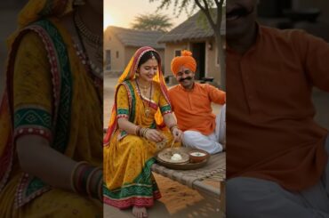 🌾 Pure 90s Rajasthani Village Cooking | Fresh Makhan, Raita & Bajre Ki Roti ❤️ #shorts #cooking