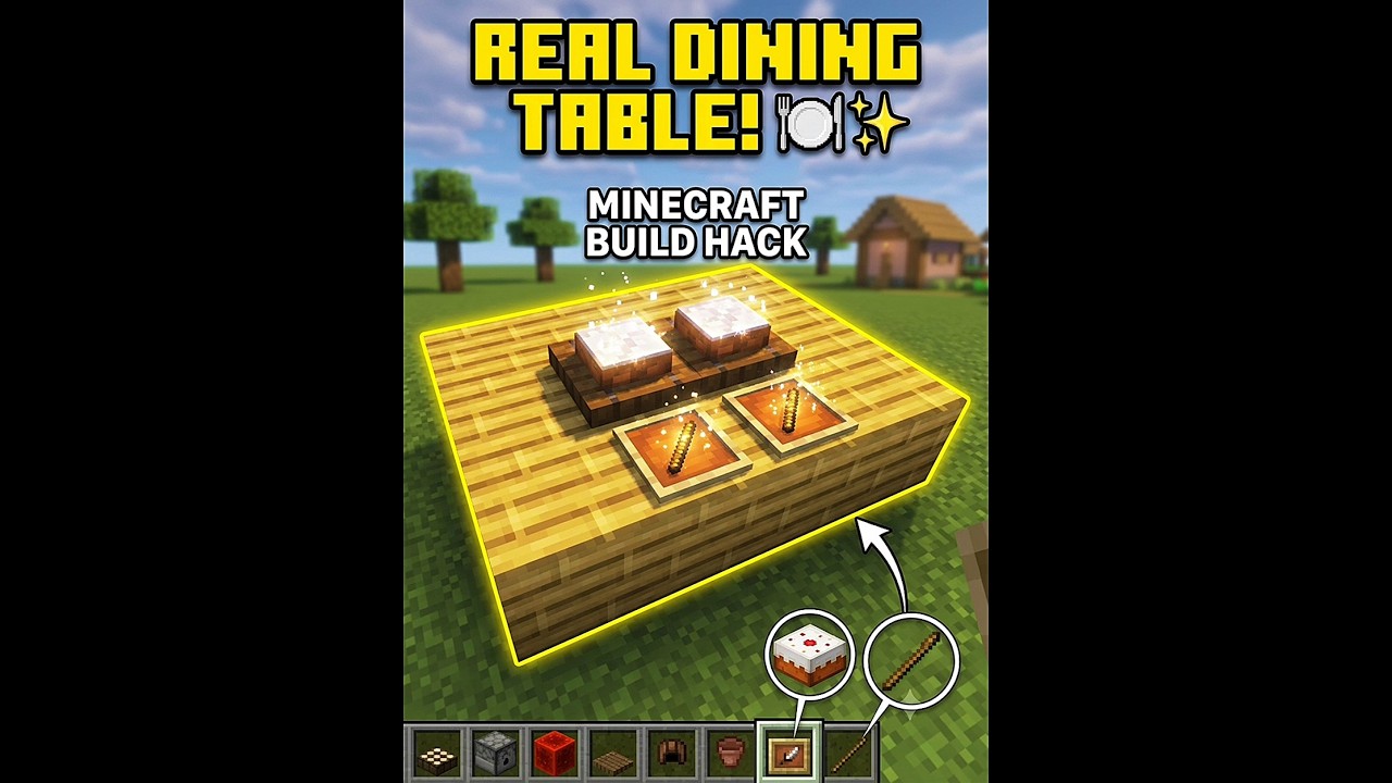 Realistic Dining Table Setup in Minecraft! 🍽️✨ #shorts Realistic Dining Table Setup in Minecraft! 🍽️✨ #shorts