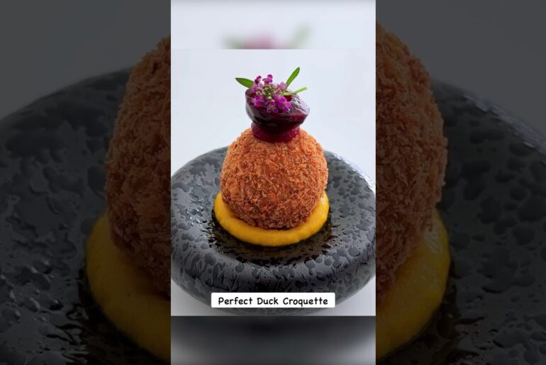 Fine Dining Duck Croquette #shorts