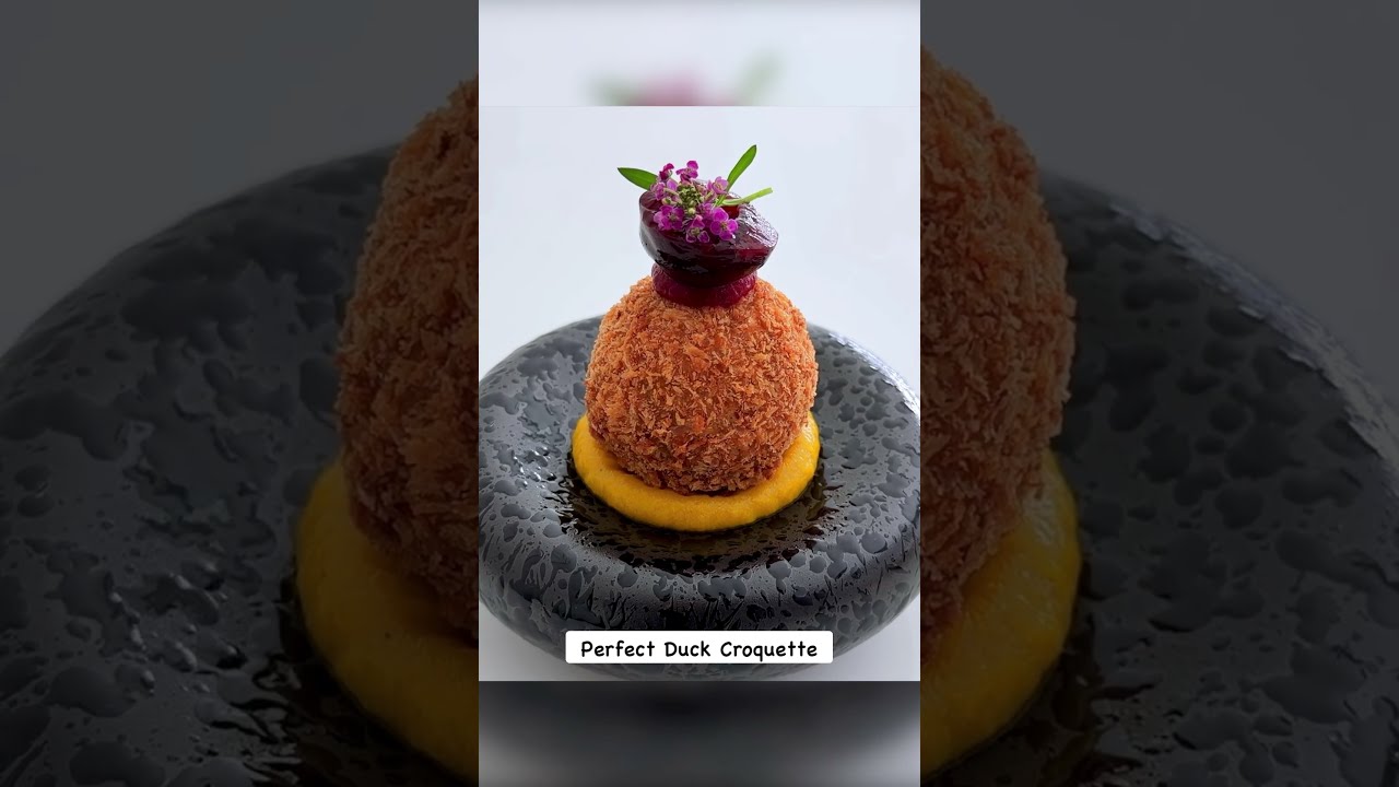 Fine Dining Duck Croquette #shorts Fine Dining Duck Croquette #shorts