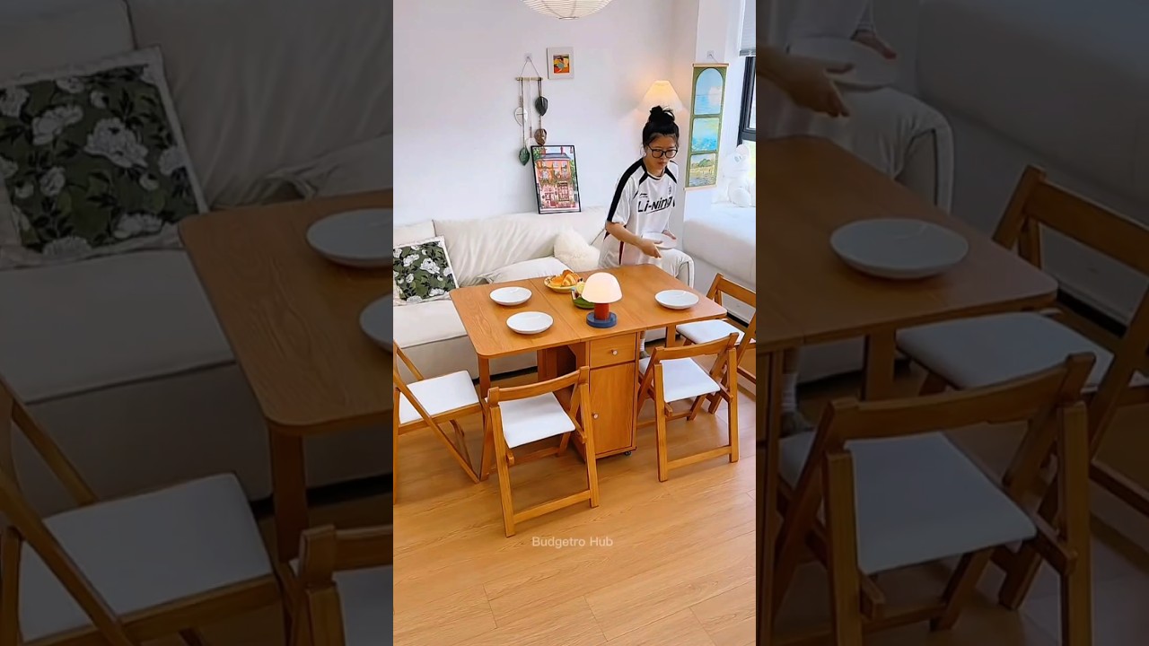 Perfect Dining Table for Small Homes #shorts #SpaceSavingFurniture #DiningTable Perfect Dining Table for Small Homes #shorts #SpaceSavingFurniture #DiningTable