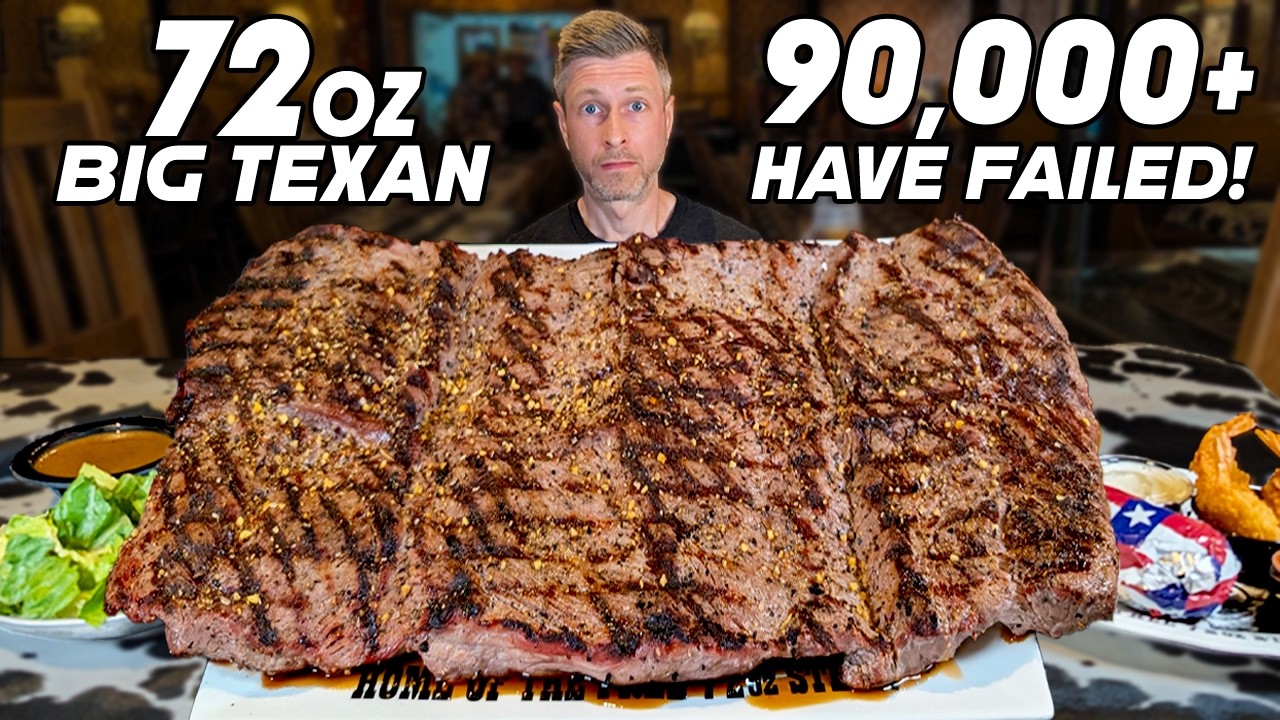 WORLD FAMOUS BIG TEXAN STEAK CHALLENGE OVER 100,000 PEOPLE HAVE ATTEMPTED! WORLD FAMOUS BIG TEXAN STEAK CHALLENGE OVER 100,000 PEOPLE HAVE ATTEMPTED!