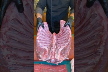 Kuzu kafesten beyti special - Special Lamb Rib Cage Beyti #food #cooking #kebab #asmr #lamb #tarif