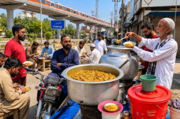 PAKISTAN'S WILDEST BREAKFAST COMBO 😱 | GIANT DESI STREET FOOD NASHTA You HAVE TO SEE!