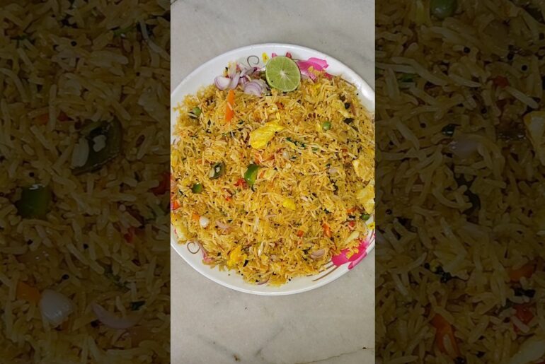 EGG Fried rice #recipe #cooking #ytshorts #shortvideo #shorts