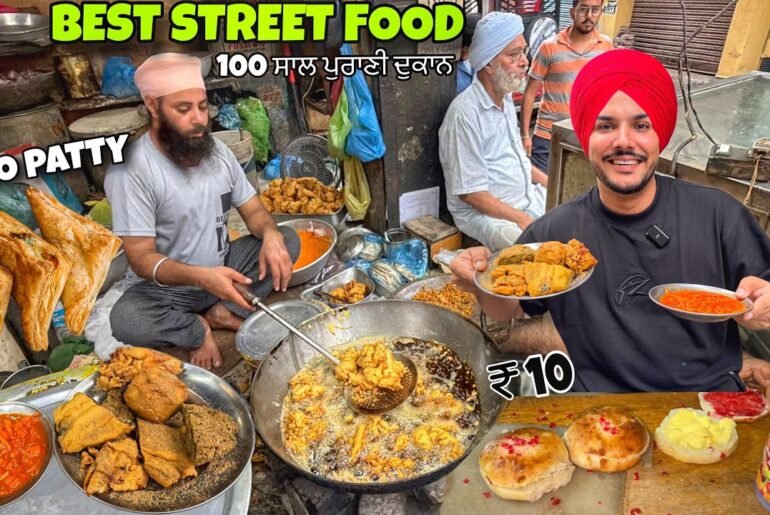 Aloo patty in Amritsar 😍 Best Pakode in amritsar | green bakery | STREET FOOD VLOG