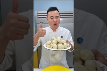 Fluffy Steamed Pork Buns #shorts #food #cooking