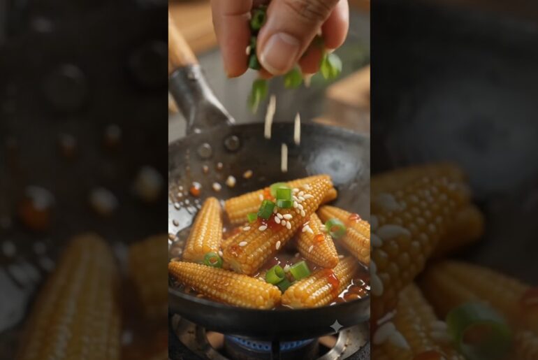 cripcy chili baby corn #food #recipe #ai #cooking #shortvideo  #aivideo #cooking #cookingvideo