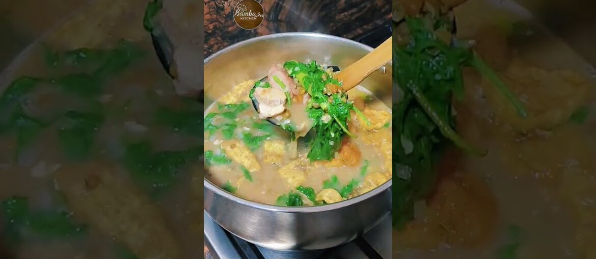 Balatong with lechon at chicharon #ginisangmonggo # #cooking #bambaskitchen