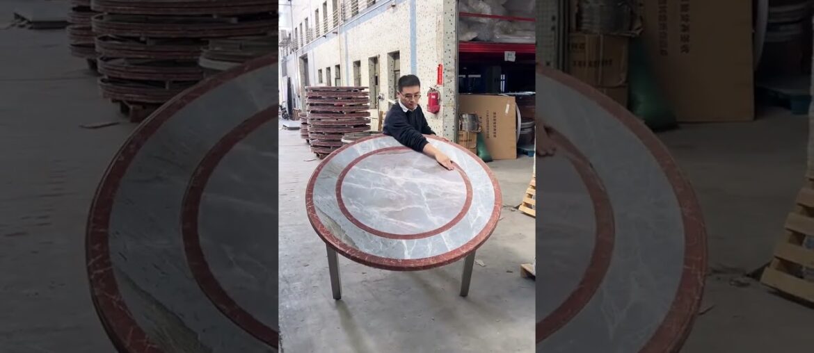 Stainless Steel Folding Dining Table Round Folding Banquet Table #FoldableDiningTable