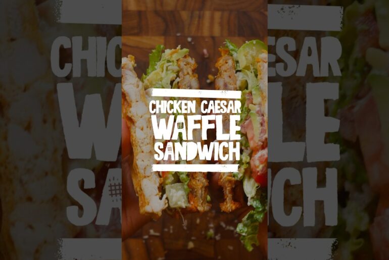 Chicken Caesar Waffle Sandwich