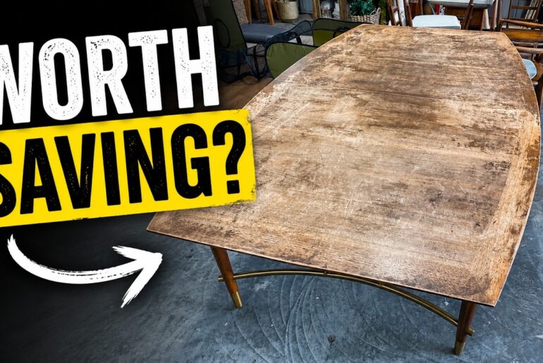 From Ruined to Remarkable | Restoring a Rare Bert England Dining Set