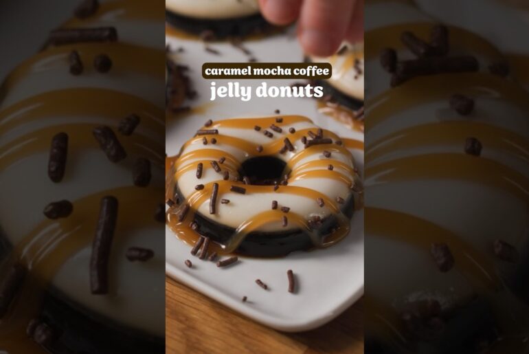 Caramel Mocha Coffee Jelly Donuts