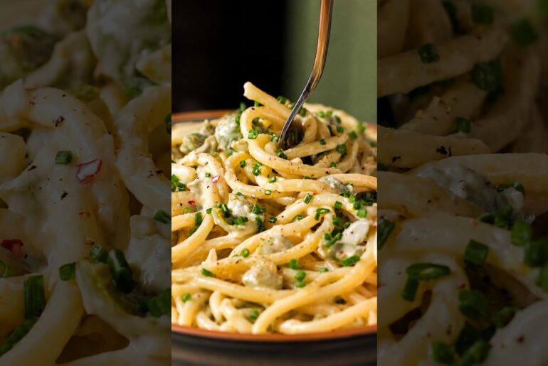 Making A Dirty Martini-Inspired Pasta