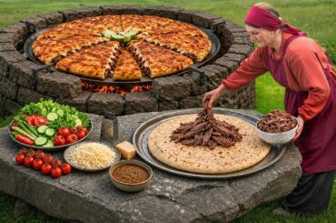 We Baked The Most Meat-Loaded Birria Pizza Ever Cooked in the Mountains!
