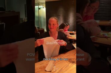 Trying to act normal at a fancy restaurant 😂🍽️#finedining #awkward ##restaurant #fyp #funny