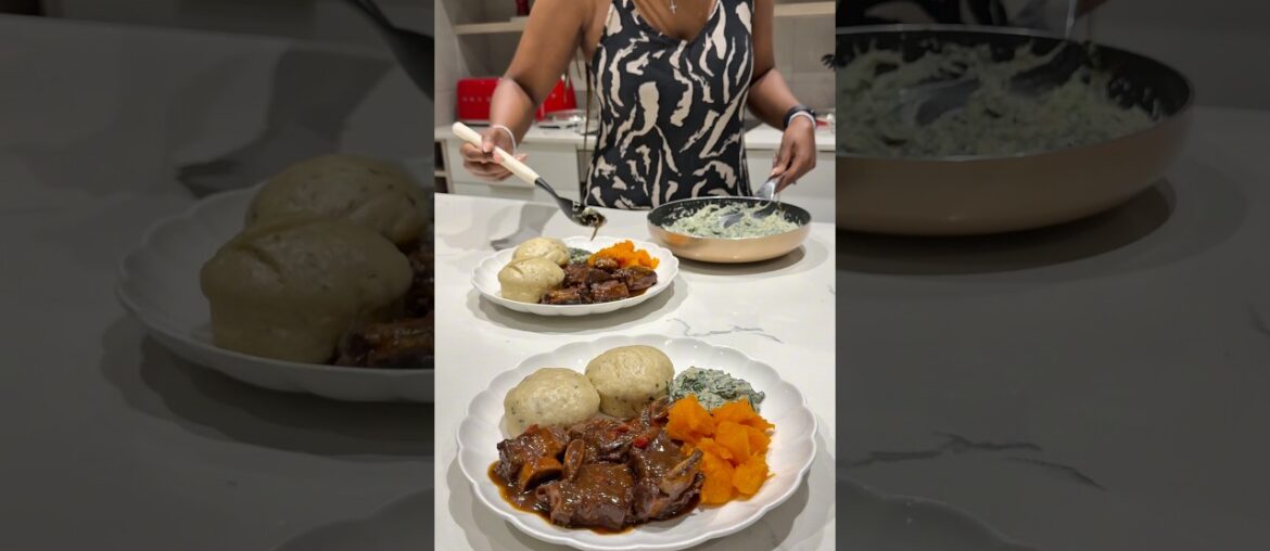 Saturday Dinner – Fire-Braised Short Rib with iDombolo #cooking #foodie #beef #dumpling