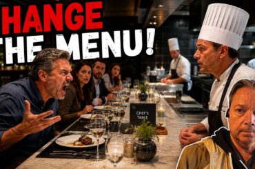 ENTITLED PASSENGER WANTS CHEF TO CHANGE THE MENU