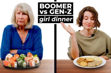 Boomers try Gen- Z “Girl Dinners”