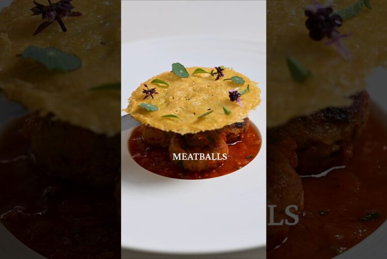 Turning Meatballs Into The Perfect Michelin Star Dish! #meatballs #finedining #michelin