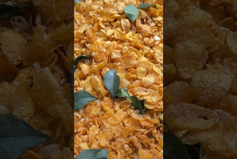 Salted Duck Egg Yolk, Corn Flakes, and Rice Krispie Snacks