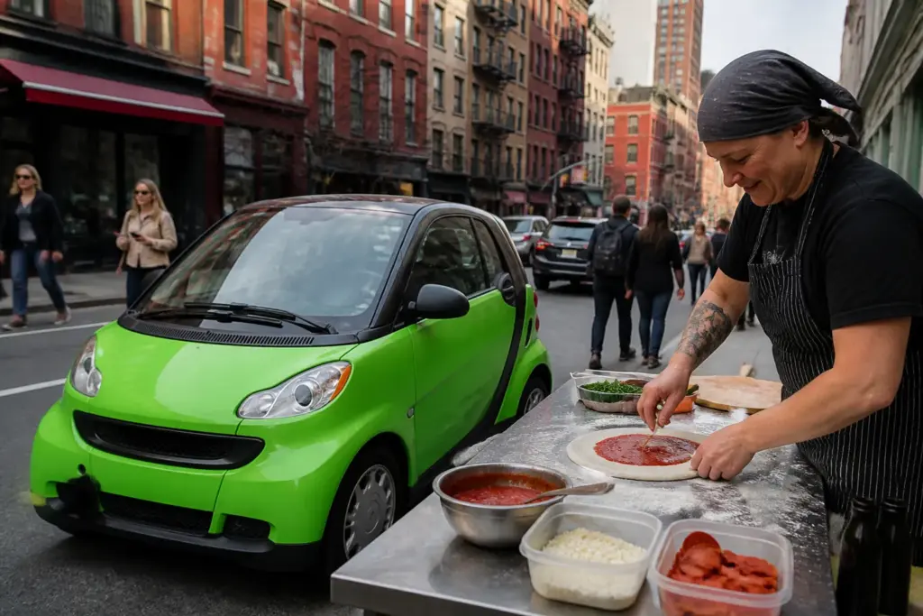 Chef launches mobile pizzeria in Smart car in New York