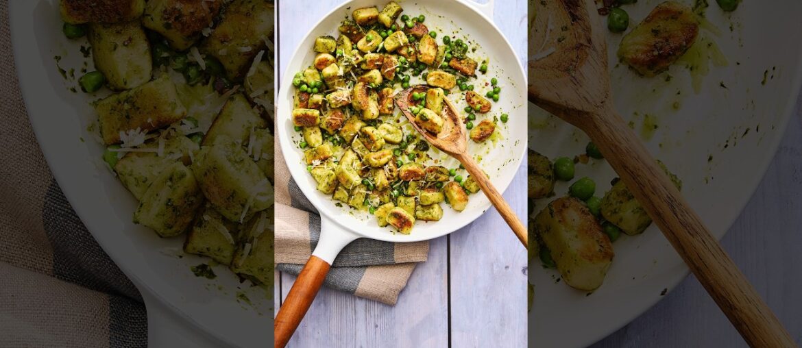 Cottage Cheese Gnocchi With Peas And Pesto