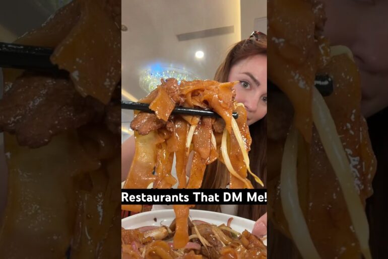Only eating at restaurants that DM me! #shorts#nycfood#foodreview#dimsum#noodles#greekfood#chinatown