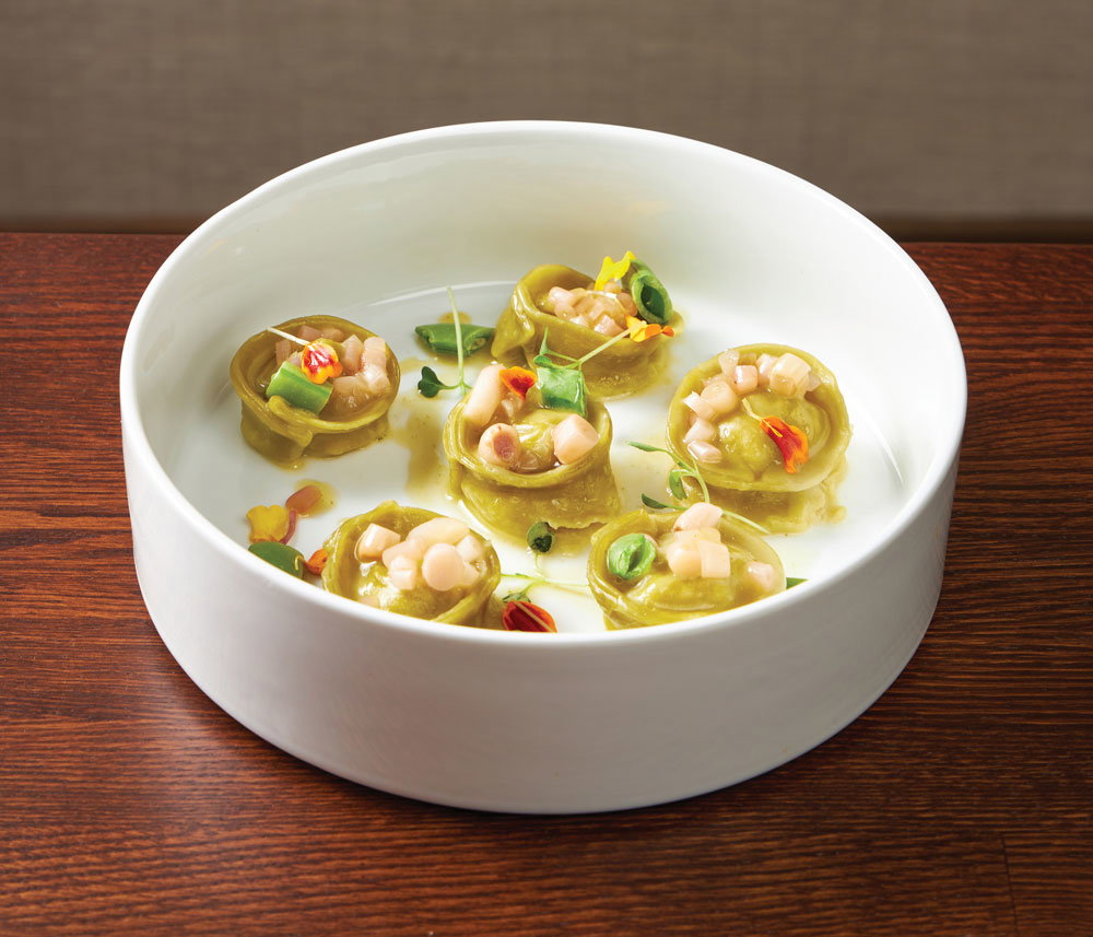 Chef Ming Pu’s ramp and red shrimp dumplings are worth traveling for