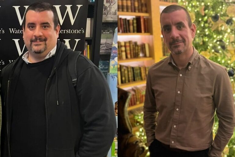 Chef who ‘ballooned’ to 23st after binge eating, fearing he may die, has now shed 8st and turned health around