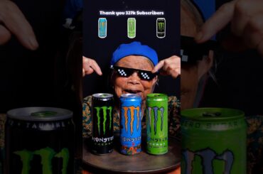 Review Monster Drinks 😋🔥 #asmr #food #mukbang #drink #review
