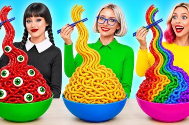 Wednesday vs Grandma Cooking Challenge | Fantastic Food Hacks by Multi DO Joy
