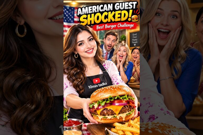 American Guests Demand the Ultimate Burger! #10mintadka #recipe #food #viralrecipe #cooking