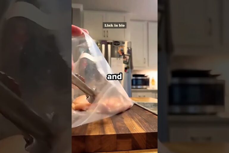 Cooking chicken breast in a water bath instead of a hot pan