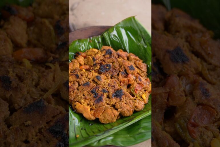 Banana Leaf Chicken  | Bengali Village Style Cooking #shorts #ytshorts #cooking