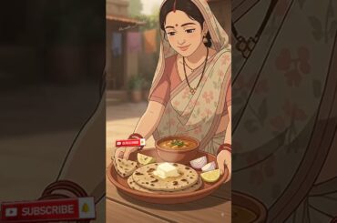Making Traditional Pithor & Bajra Roti  🌾 | Ghibli Village Cooking ASMR #asmrcooking #asmr #cooking