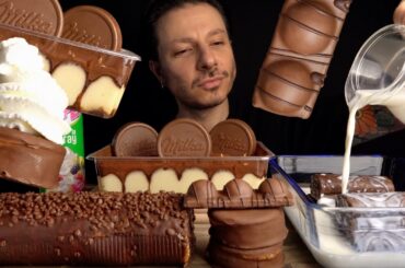 MASSIVE TIRAMISU & CHOCOLATE TREATS MUKBANG (MILKA, ICE CREAM) | ASMR FOOD