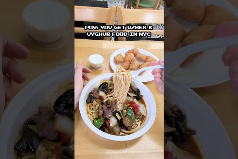 pov uzbek and uyghur food in nyc #nyc #foodie #uzbekfood #uyghurfood #citylife #centralasia #nycfood