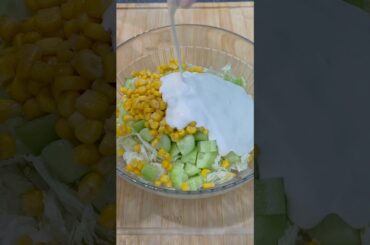 Super crunchy & refreshing salad! 🥗#easyrecipe #salad # #food #cooking