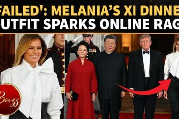Melania's White House Dinner Outfit TORCHED, Internet Hits Back With SAVAGE 'Present To Xi' Dig