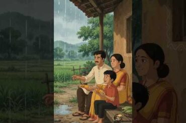 Rainy Evening & Roasted Corn 🌧️🌽 | Cozy Ghibli-Style Village Cooking#asmr #shorts #ghiblistyle