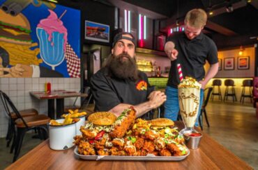 THIS PULP FICTION THEMED DINER HAS A FOOD CHALLENGE WHICH HAS NEVER BEEN BEATEN! | BeardMeatsFood