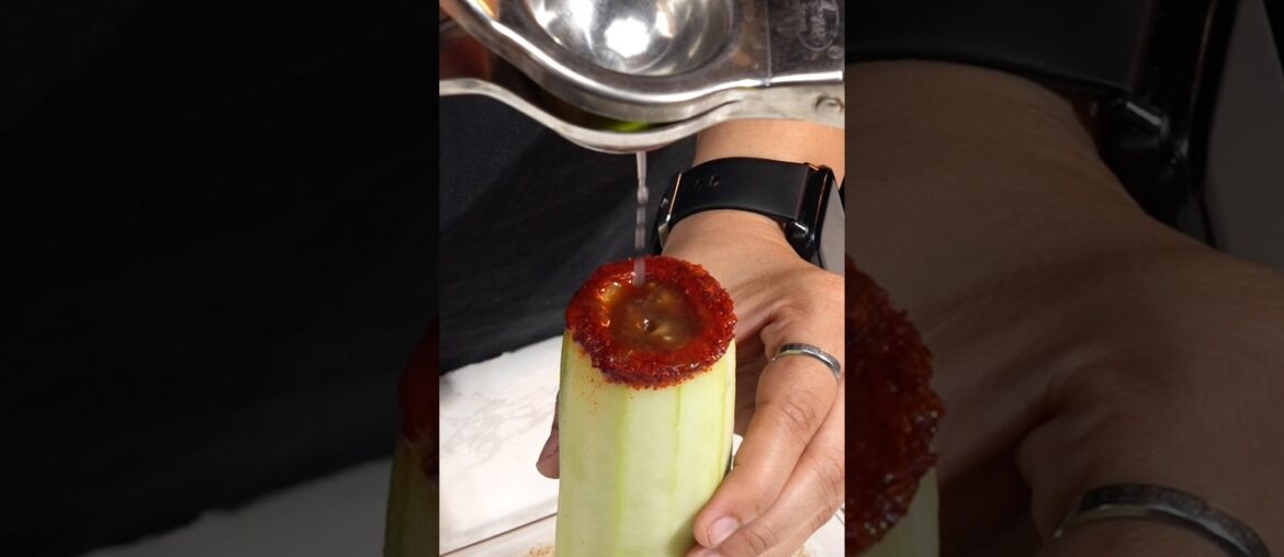 Viral Cucumber Imli Shot ASMR || #asmr #recipe #cooking #viral #trending #indianasmrworld