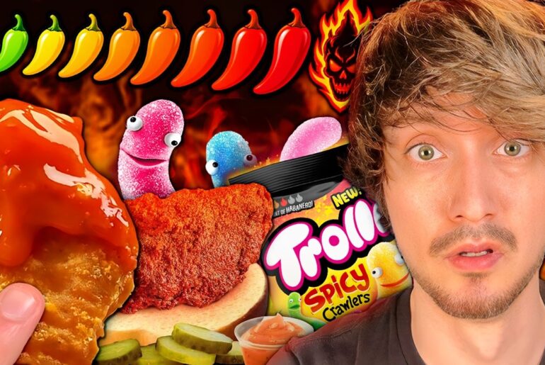 I ate 10 Levels of Spicy Food