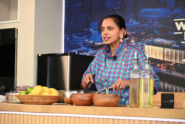 Chef Maneet Chauhan shares recipes for samosas, pistachio ladoo