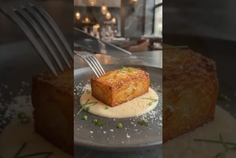 Crispy Potato Pavé 🤯 Fine-Dining Potatoes at Home!