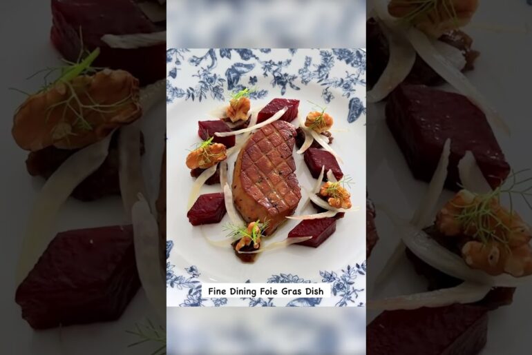 Michelin Star Foie Gras Dish #shorts