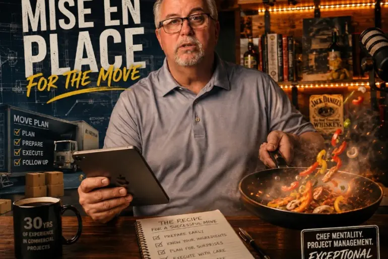 The chef who moves offices 